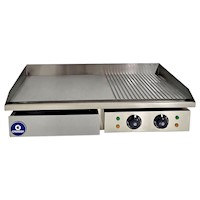 Plancha Parrillera Eléctrica Grondoy - Cocción Profesional de Carnes color Gris